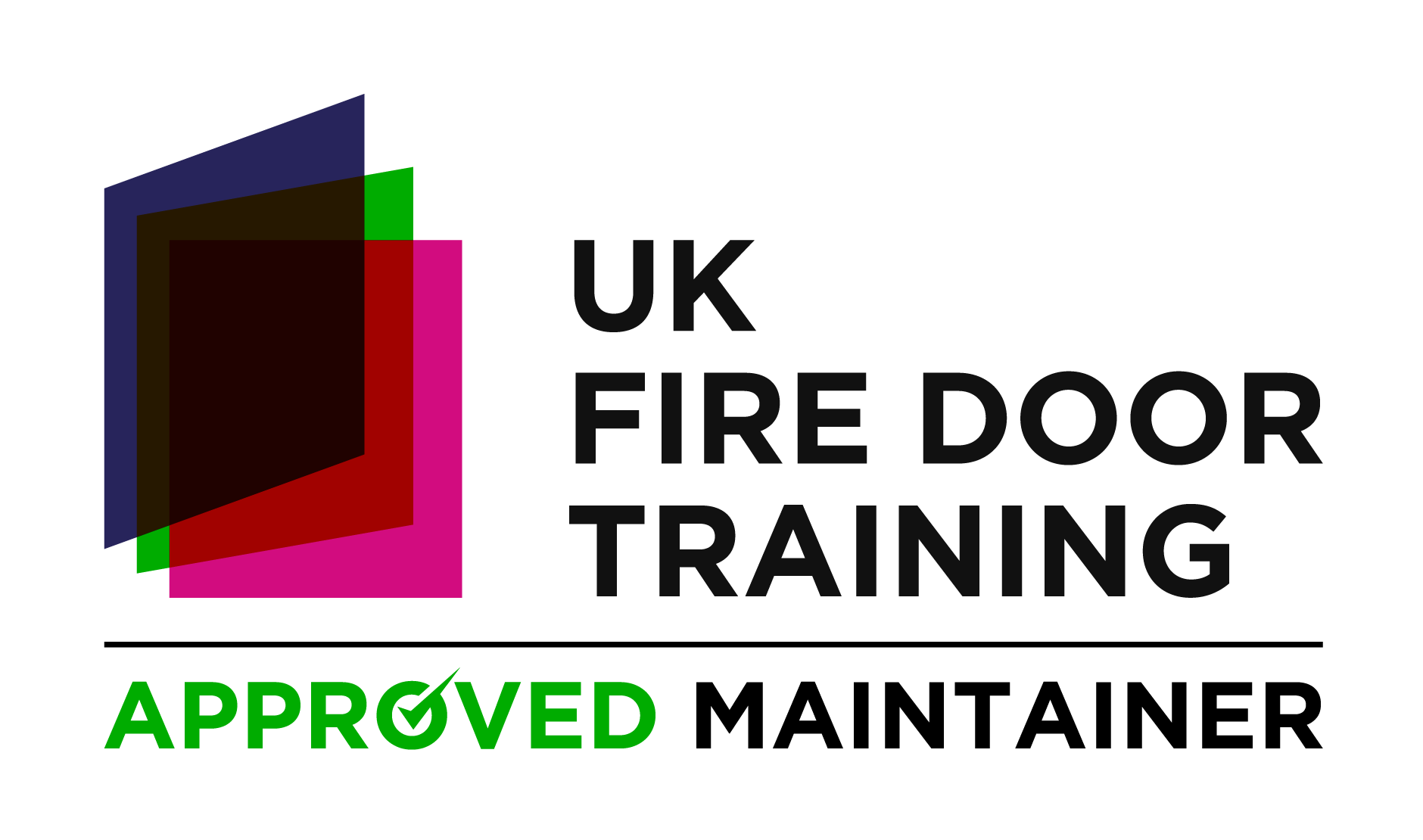 UK Fire Door Training Logo - Approved Maintainer